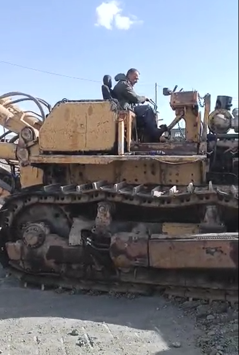 تست و راه اندازی بلدوزر کوماتسو 155